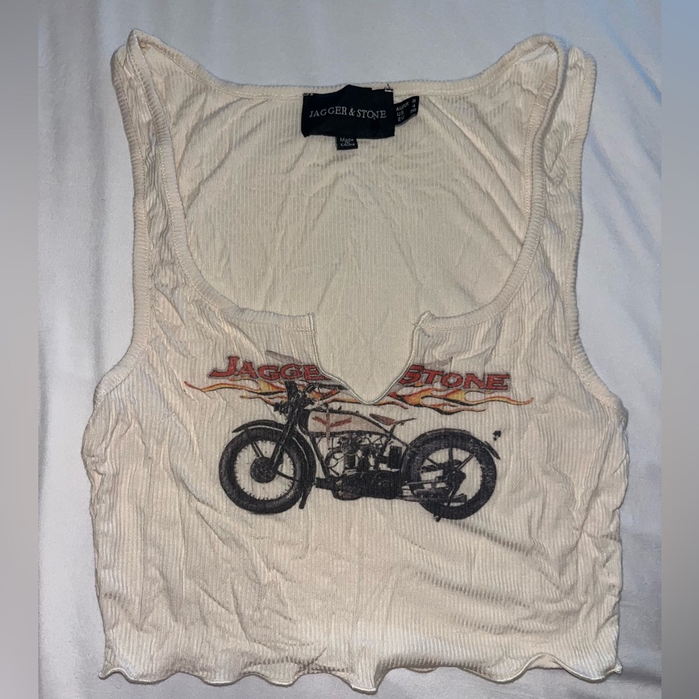 princess polly jagger and stone motorcycle cream top